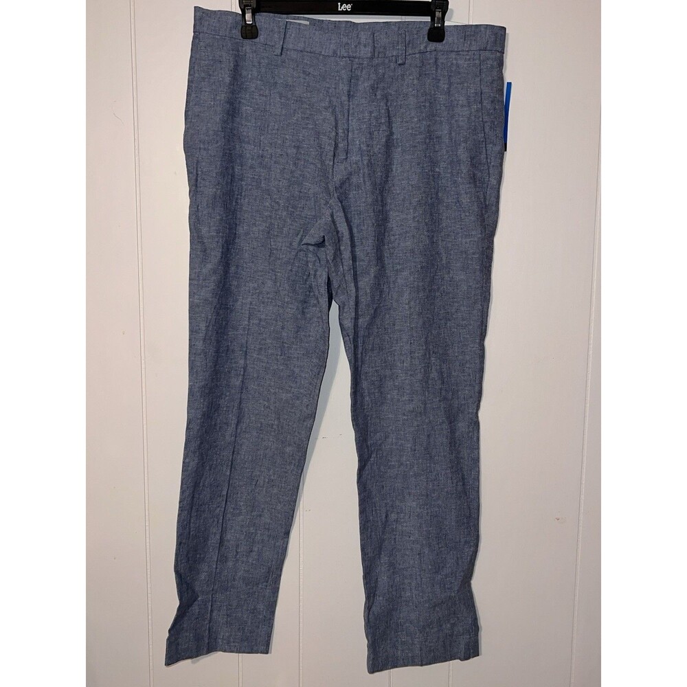 Men’s Perry Ellis Portfolio Slim Fit Pants Light Blue 34x30 - NWT